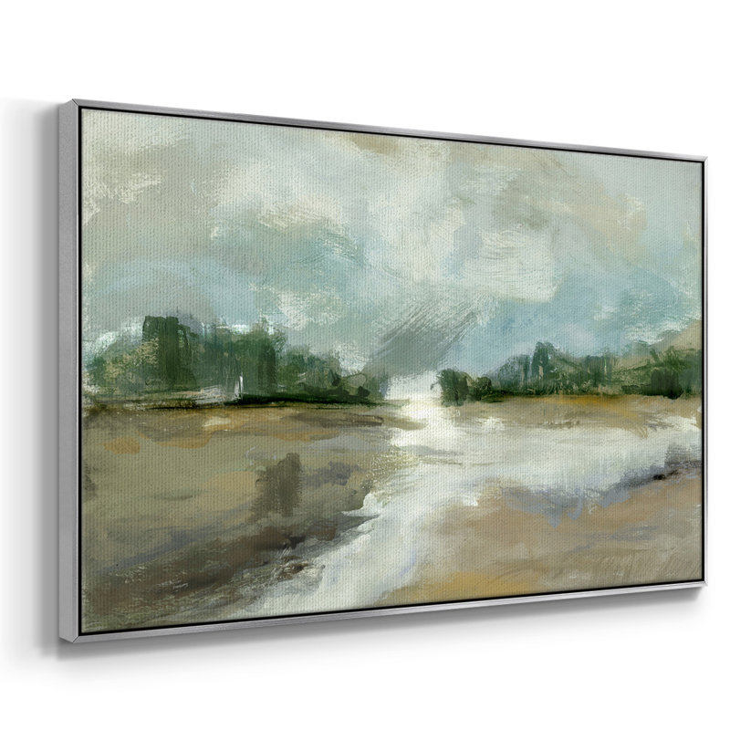 "Lumière différente", reproduction sur toile, H 25 po x l 37 po x P 2 po, Argent
