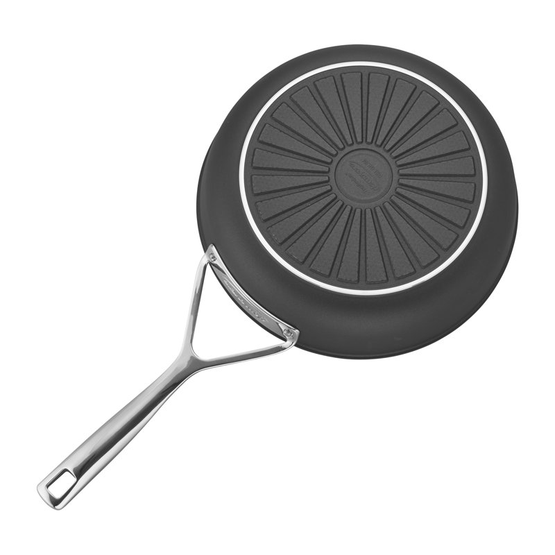 Demeyere AluPro Aluminum Nonstick Deep Fry Pan, 9.45" Diameter