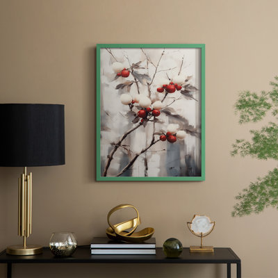 «Christmas Holiday Art», série 2-CCGCLI, reproduction d'art encadrée - bois massif