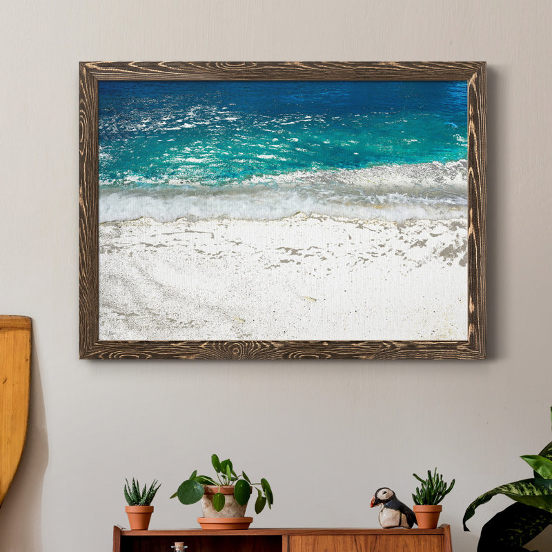 Funky Water - reproduction de photo sur papier encadrée, H 37,5 po x l 27,5 po x P 1,5 po, Noyer