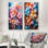 Couleurs tropicales Plumeria Dreams - ensemble de 2 impressions murales Plumeria