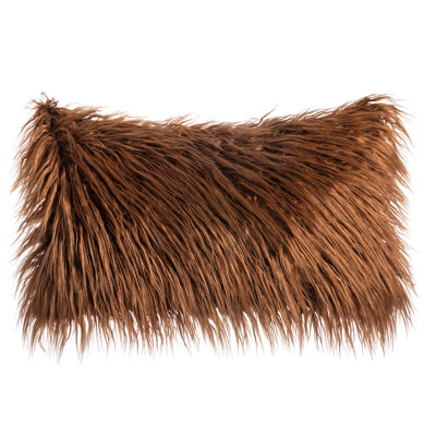 Faux Fur Cushion Rectangular Pillow Cover with Insert