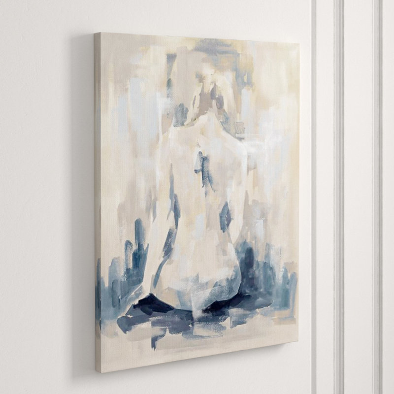 Delicate Afternoon II Painting by Janice Sadler, Glass Coat, 40" H x 30" W x 1.5" D