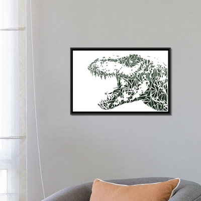 « tyrannosaure rex », impression sur toile tendue