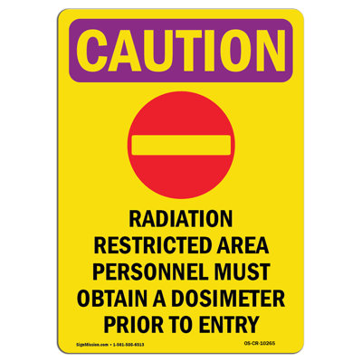 Radiation Restricted Sign