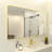 Leyat Modern Rectangle Metal Frame Wall Mirror for Bathroom-1133631053-1133631089