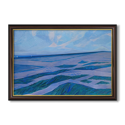 Dune Landscape, 1911-Piet Mondrian-Custom Framed Canvas