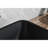 Matte Black Bathroom Sink With Faucet And Rust Pop-Up Drain - 18.13"X13.0"X4