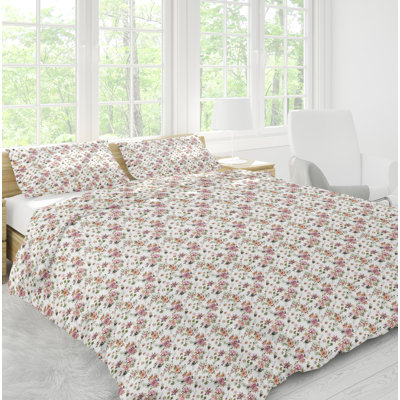 Cotton Floral Duvet Cover Set