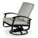 Askar Swivel Powder Coated Aluminum Outdoor Lounge Chair