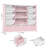 🧸 55"W x 48"H Multi-Functional Kids Organizer: 4-Drawer Toy Storage & Bookshelf with 6 Removable Bins-859570434