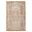 Tapis décoratif gris en laine de conception unique 5 pi 7 po x 8 pi 11 po noué à la main