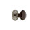 Classic Rosette with Brown Porcelain Door Knob
