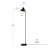60" Floor Lamp, Matte Black, On/Off Rotary Switch On Socket, 6-Foot Black Cord, Reading Light