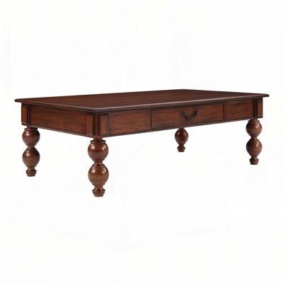 Rectangular Wooden Coffee Table with Storage Drawer