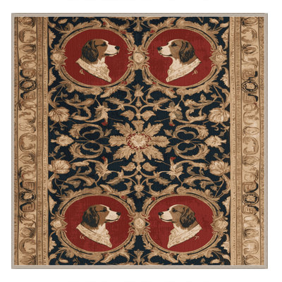 Tapis brun français lavable à la machine