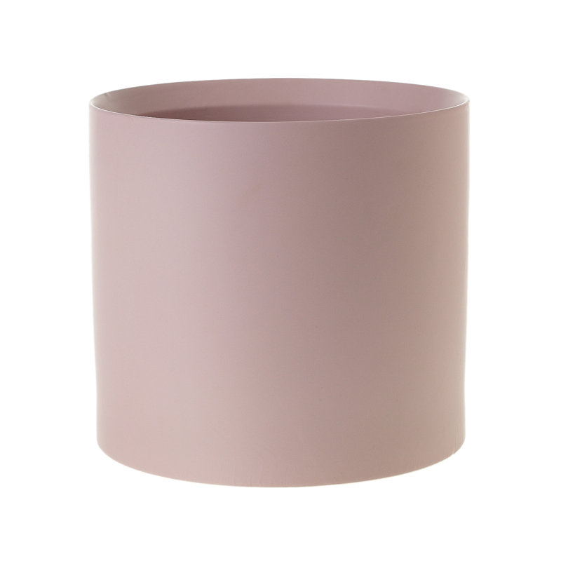 Pot à fleurs en céramique Parsons, H 9 po x l 8,5 po x P 8,5 po, Rose
