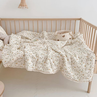 Cute Pattern 2-Layer Muslin Cotton Quilt/Blanket