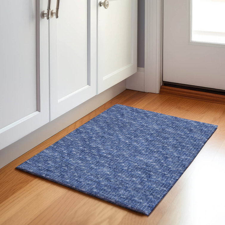 Premium Machine Washable Cerrito AMF514 Navy Rug