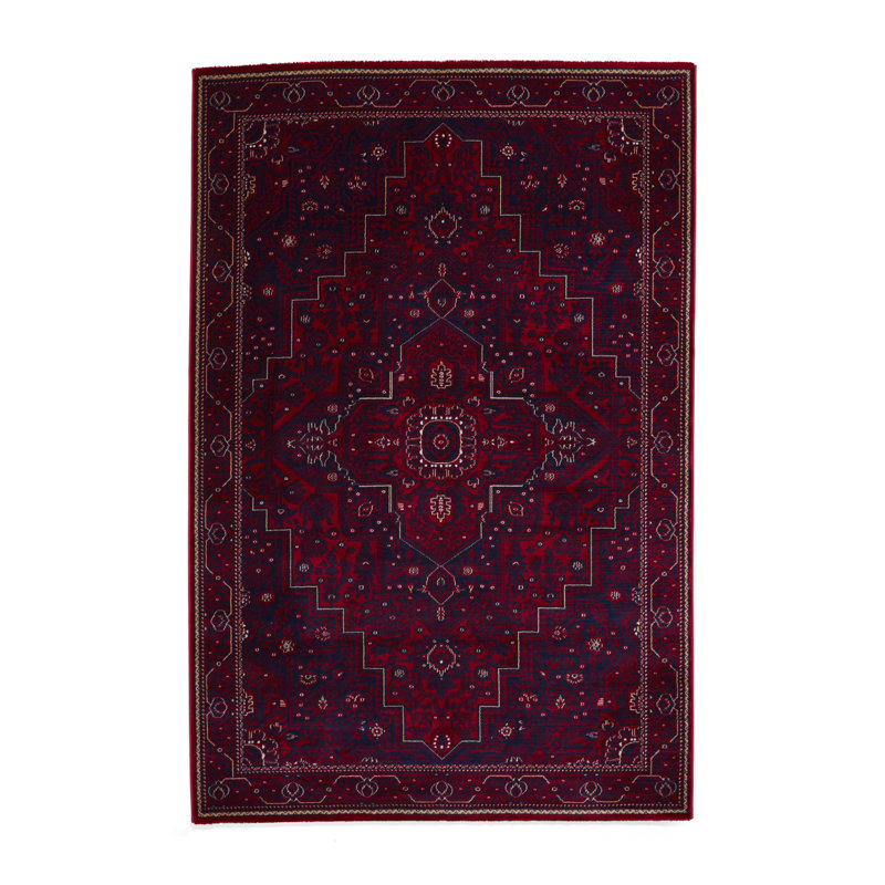 Dubai area rug Machine Woven Rectangle Red, Rectangle 200 x 290cm
