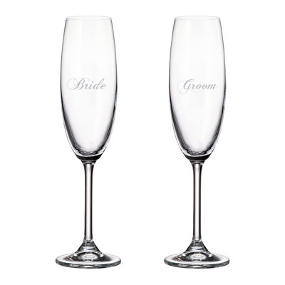 Flûte pour mariés 220 ml / 7,5 oz - 2 paquets