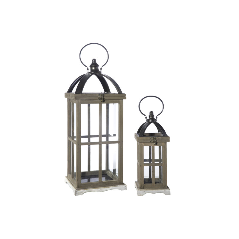 15'' H Wood Wall Lantern