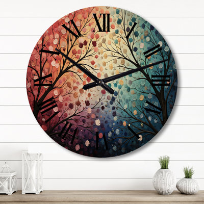 Horloge murale surdimensionnée en bois