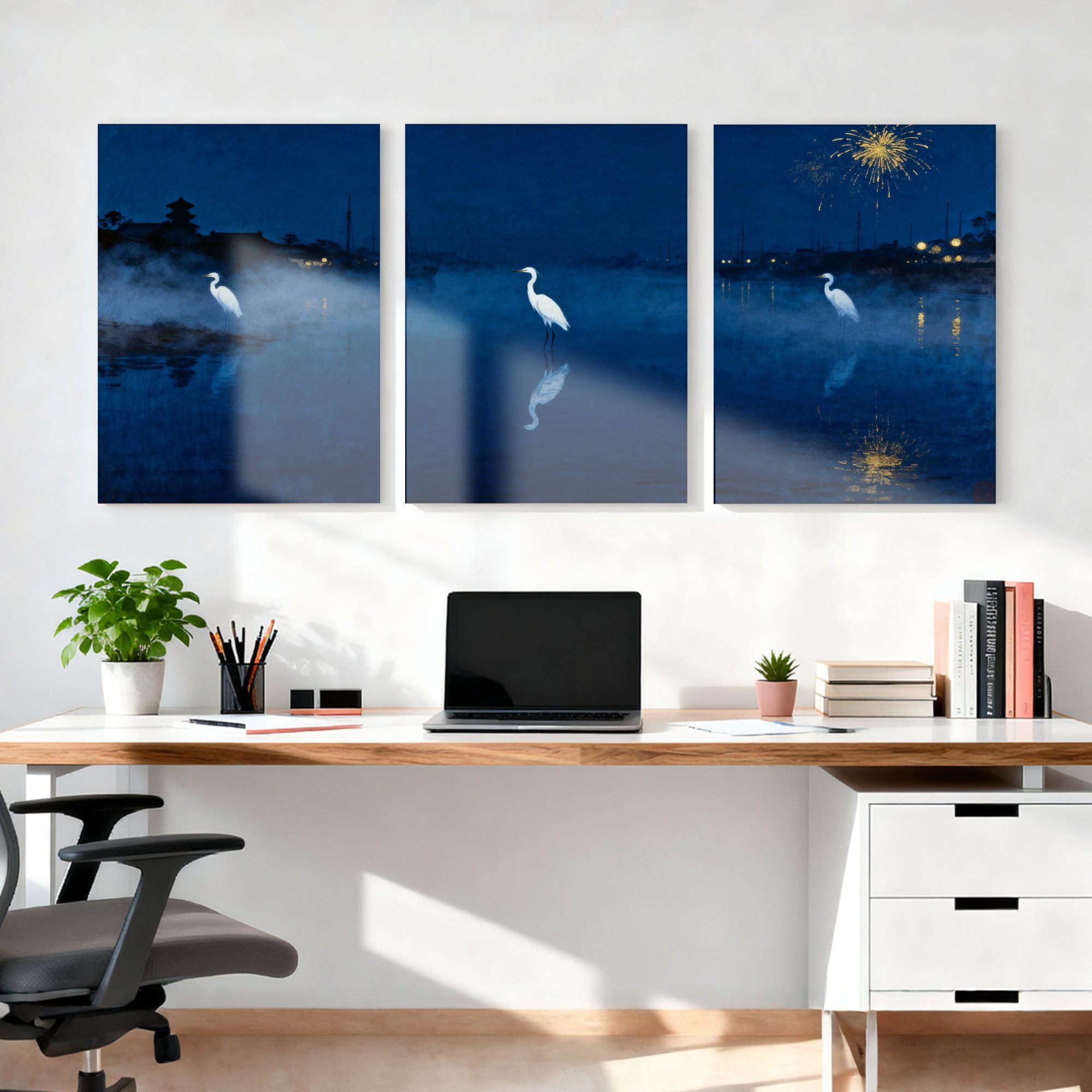Winston Porter Canvas Wrapped Wall Art Oil Painting Print Set of 3 ...
