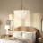 Aire 4-Light Large Chandelier, Off-White Linen-135533115