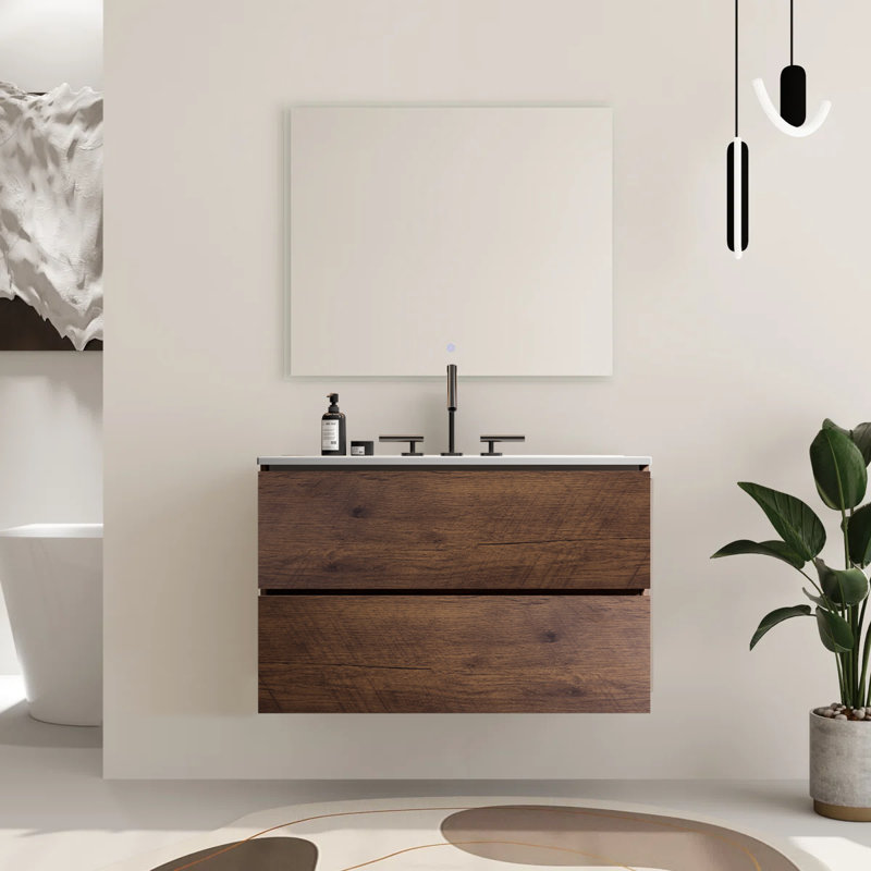 Ensemble de meuble-lavabo 2 tiroirs Modern