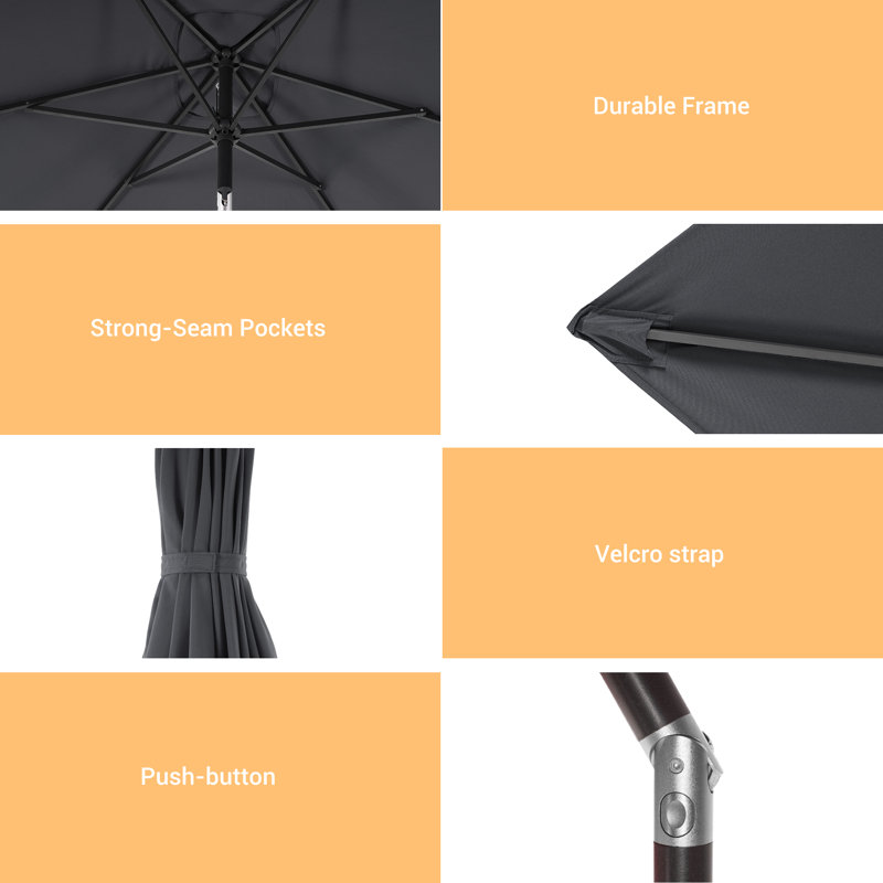 Parasol 72 po Rukia, Gris anthracite
