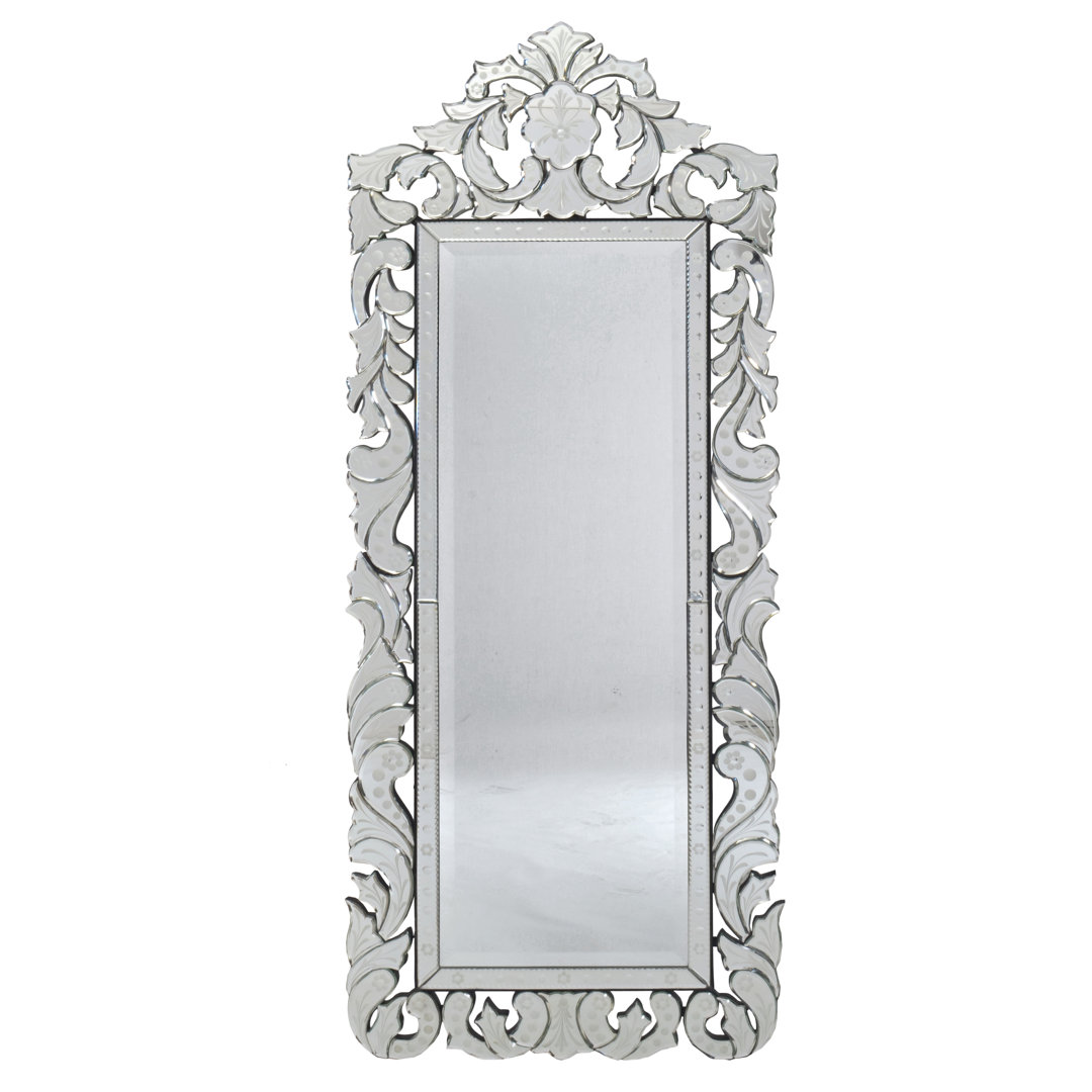 Finest Venetian Style Cheval Mirror 70.62" Tall W Stand AFD Home