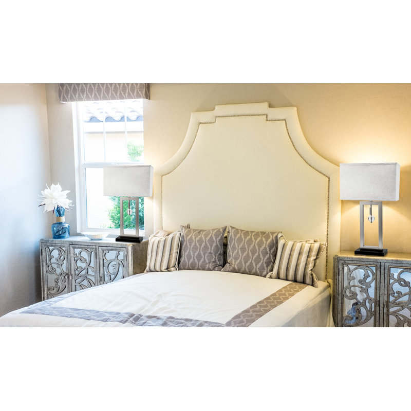 Hazard Metal Table Lamp, Satin Nickle