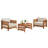 Barton Weather-Resistant Set of 2 Outdoor Patio Furniture Set with 2 Chairs and Small Coffee Table-1466647642