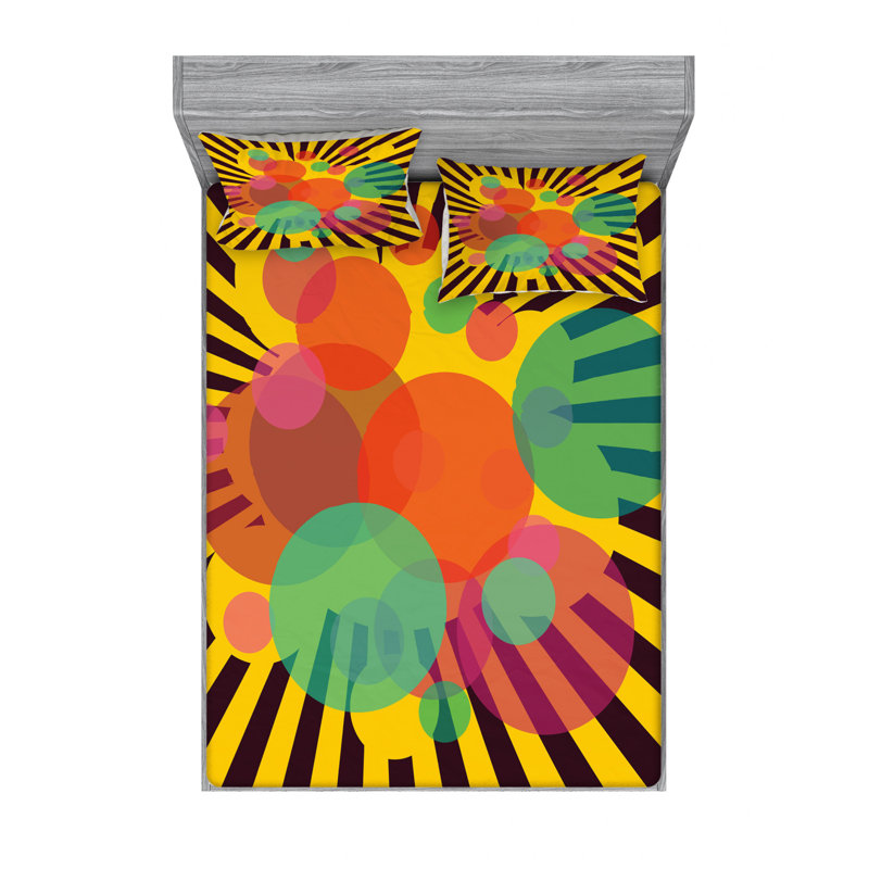 Ensemble de draps Tropic Botanic, Ensemble de draps pour lit double avec un drap-hou