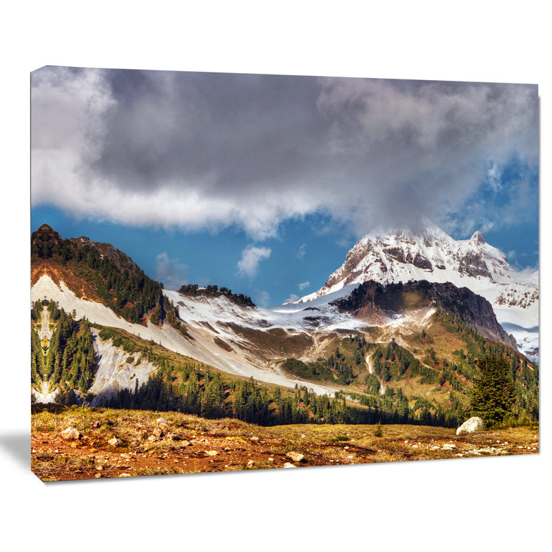 Whistler Mountain British Columbia - reproduction de photo sur toile tendue, H 8 po x l 12 po