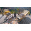 Wooden Patio Lawn Deck Chairs 2 Set Outdoor Camping Sling Chairs