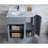 Mirhan 36'' Single Bathroom Vanity with Marble Top-286593726