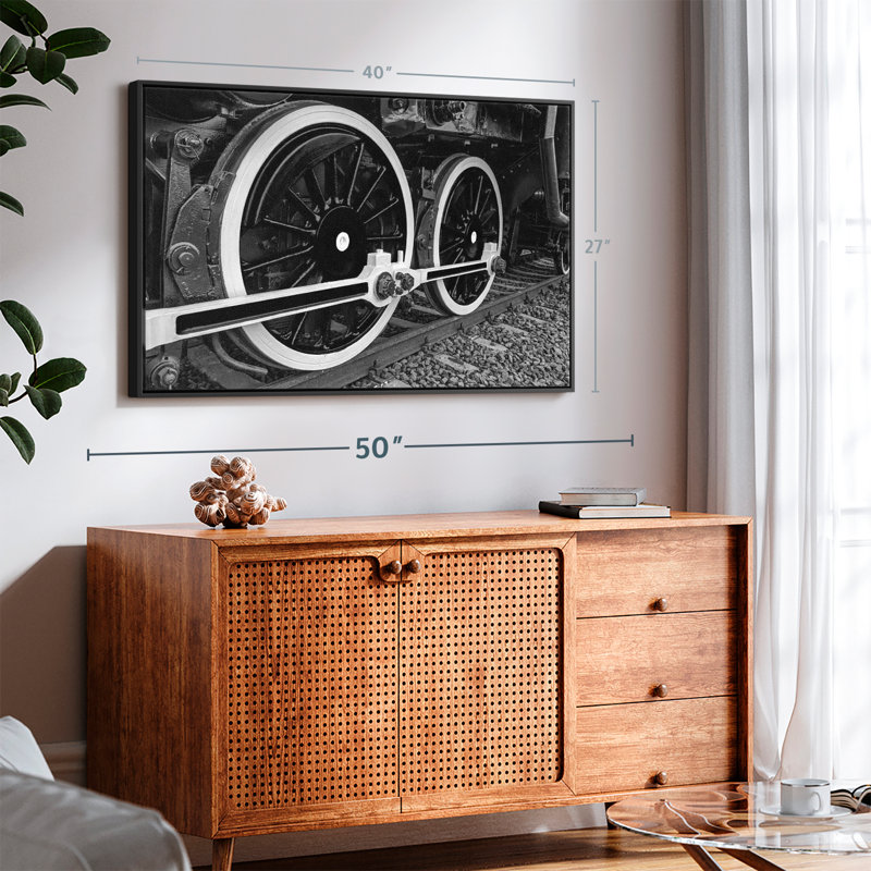 «Train Wheels Wall Art», H 27 po x l 40 po