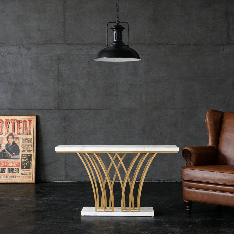 Table d'entrée de luxe, table de couloir, table console