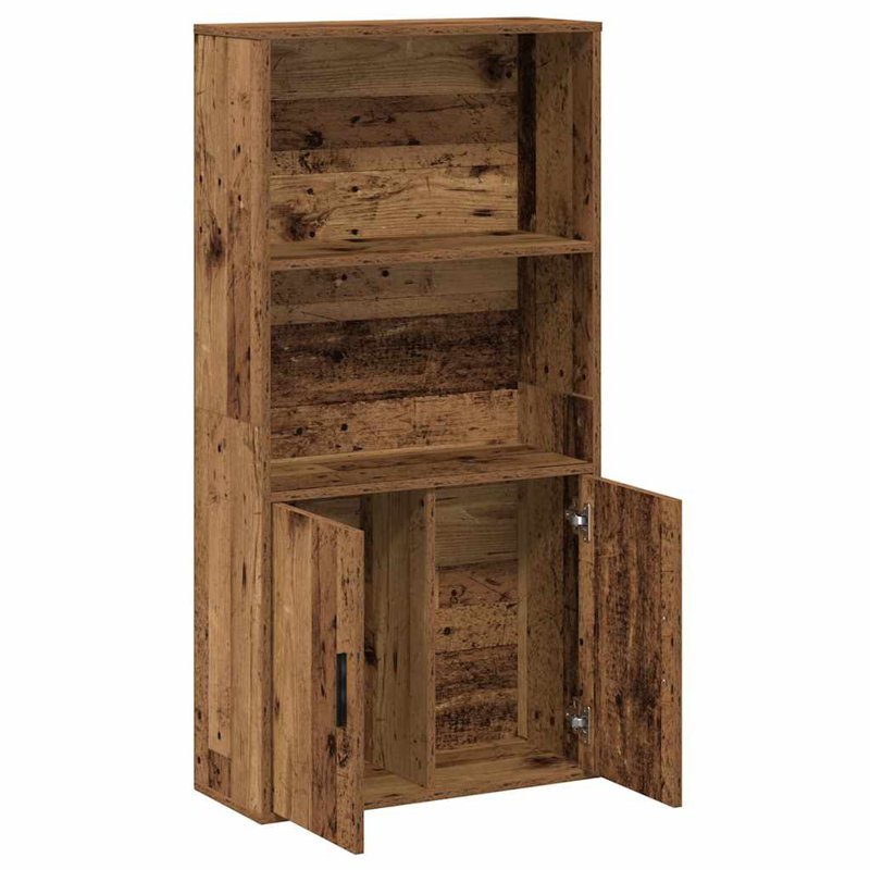 Bookcase 60X24x120 Cm Engineered Wood, Old Wood