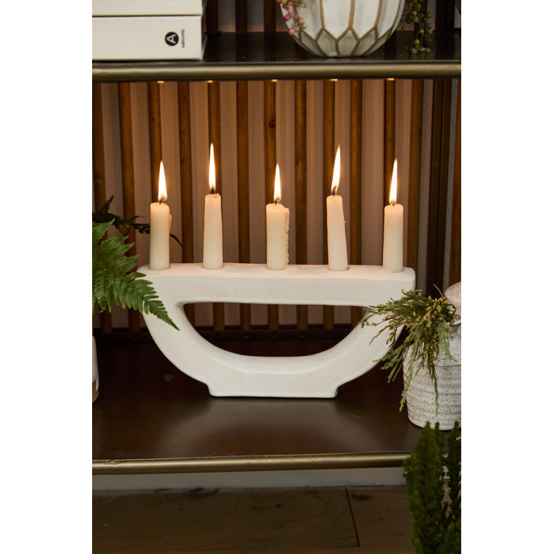 Halfmoon Candelabra 12"x 2"x 5.75"