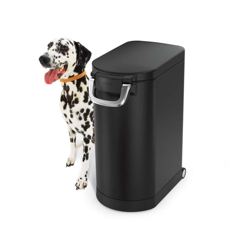 Simplehuman Pet Food Storage Bin, Black, 32 lb