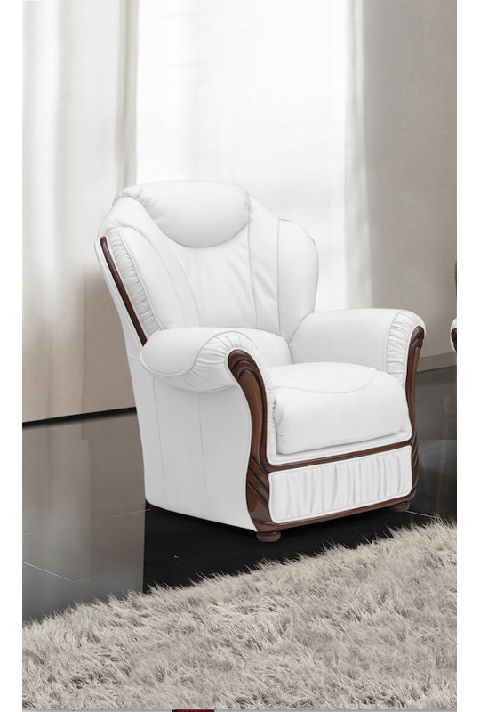 Kipling Faux Leather Armchair, White