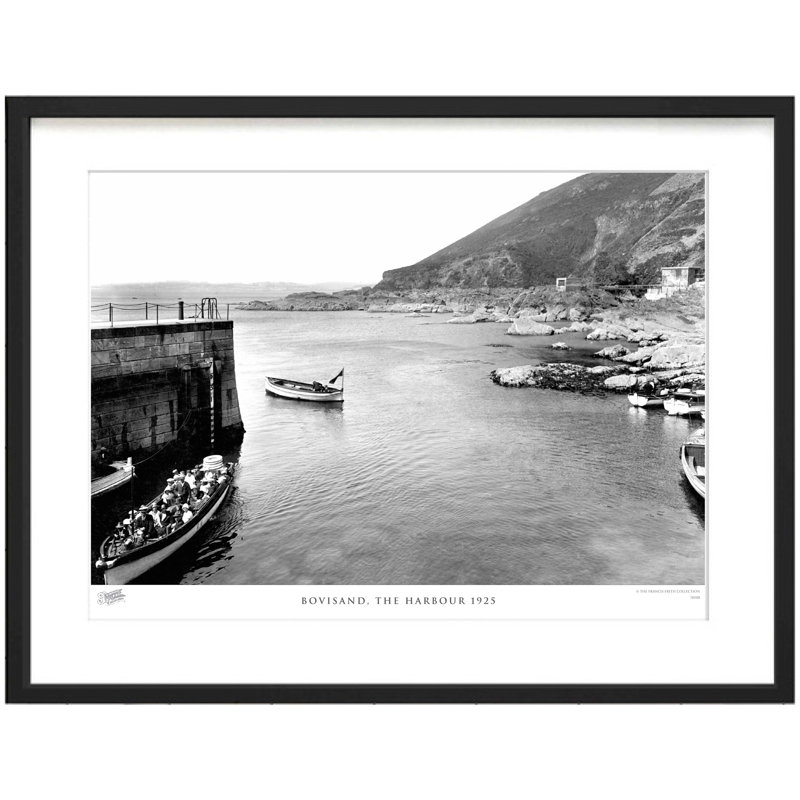 Bovisand, The Harbour 1925 - Single Picture Frame Print, 60cm H x 80cm W x 2.3cm D