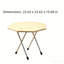 Table d'appoint pliante octogonale-1637934287