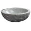 LITTLE TREE 16.5'' Grey Stone Circular Bathroom Sink with Overflow