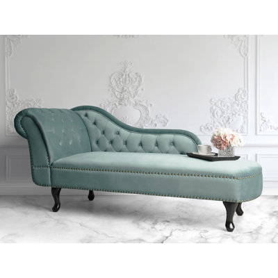 Jeb Velvet Chaise Lounge
