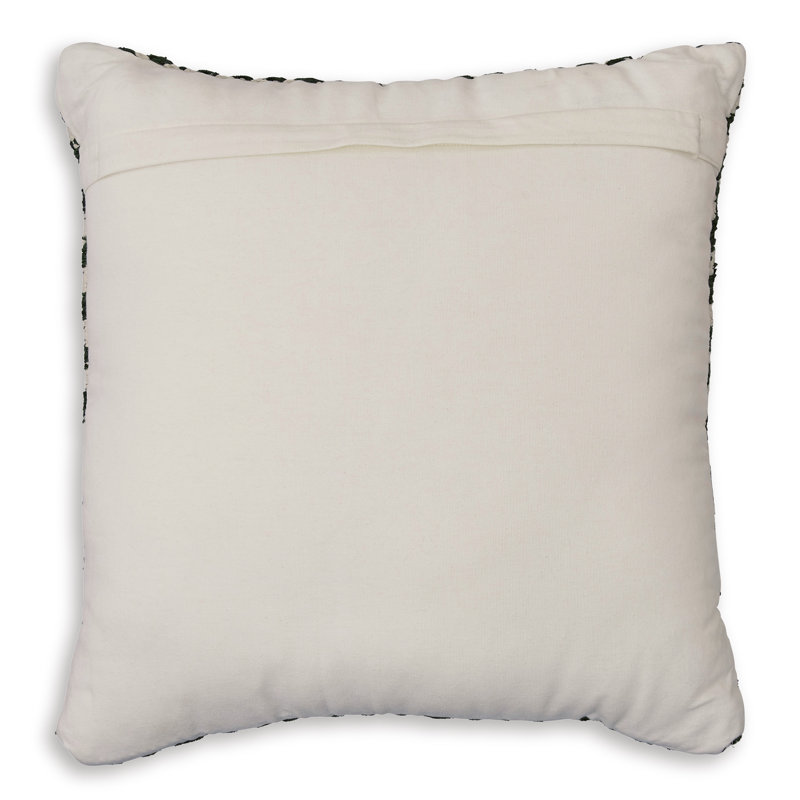 Digover 19" Green Cotton and Polyester Square Pillow