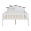 Lit plateforme double avec rangement à DEL et rangement intégré, cadre de lit en bois avec tête de lit en forme de maison-1927774176